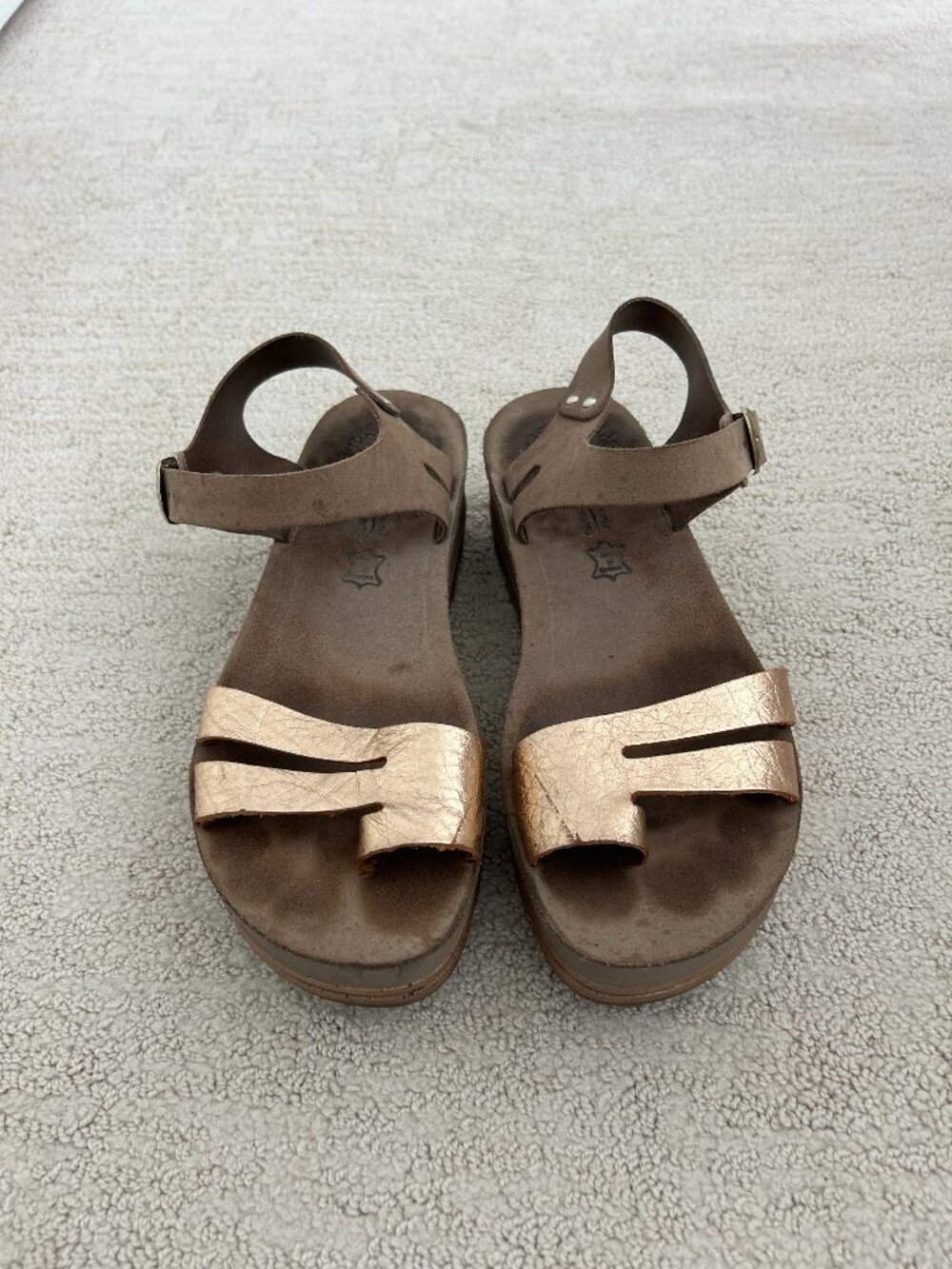 Women greek leather platform sandals